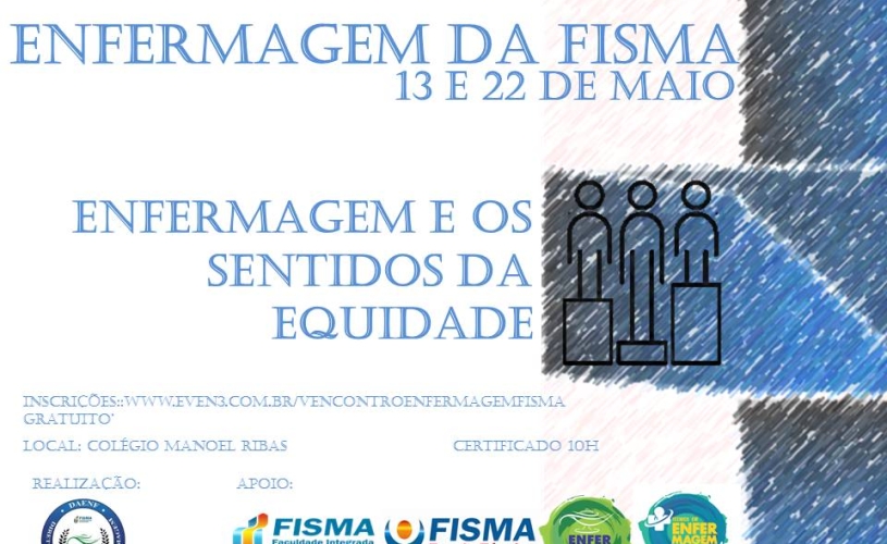 V ENCONTRO DE ENFERMAGEM DA FISMA  – 14 E 23 DE MAIO