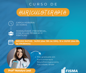 FISMA divulga nova turma para o curso de auriculoterapia