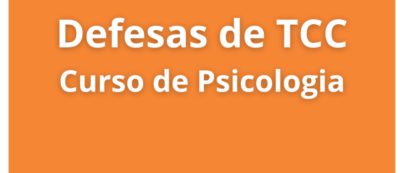 Curso de Psicologia divulga cronograma de apresentações de TCC II