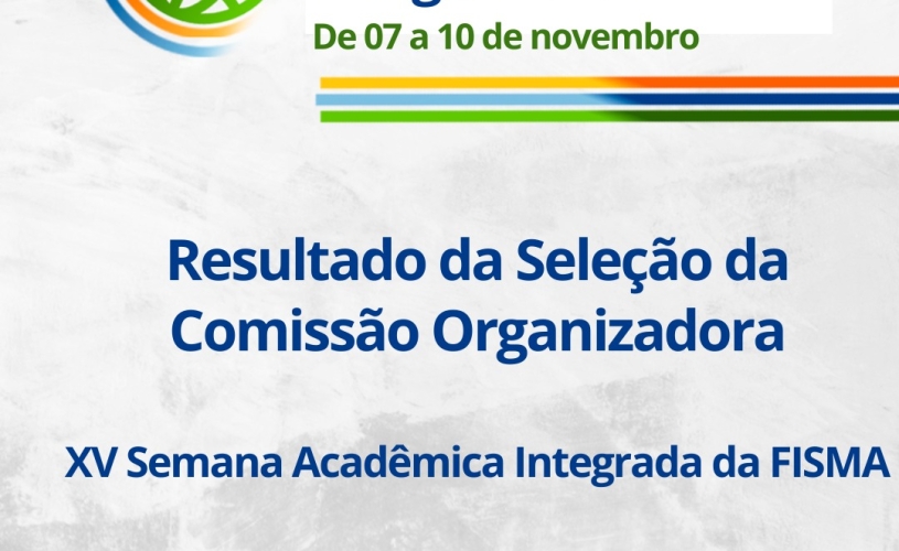 DIVULGADO RESULTADO DISCENTE PARA A COMISSÃO ORGANIZADORA DA SAI