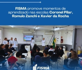 Alunos da FISMA realizam palestras em escolas de Santa Maria