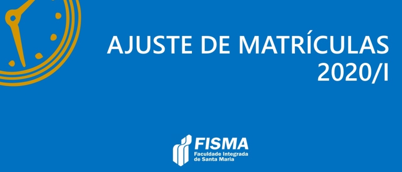 PERÍODO DE AJUSTE DE MATRÍCULA SERÁ NA PRÓXIMA SEMANA