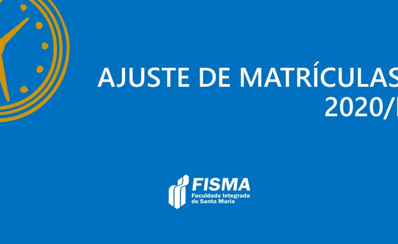 PERÍODO DE AJUSTE DE MATRÍCULA SERÁ NA PRÓXIMA SEMANA