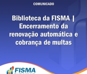 Biblioteca da FISMA encerra renovação automática de livros e retoma cobrança de multas