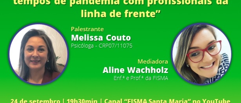 Curso de Enfermagem promove live sobre temática do setembro amarelo