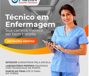 PRORROGADAS AS INSCRIÇÕES PARA O CURSO TÉCNICO EM ENFERMAGEM